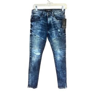 WT 02 Men’s Distressed Skinny Jeans Sz 30/30 NWT